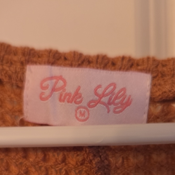 Pink Lily Warm Brown Cardigan - Picture 2 of 3